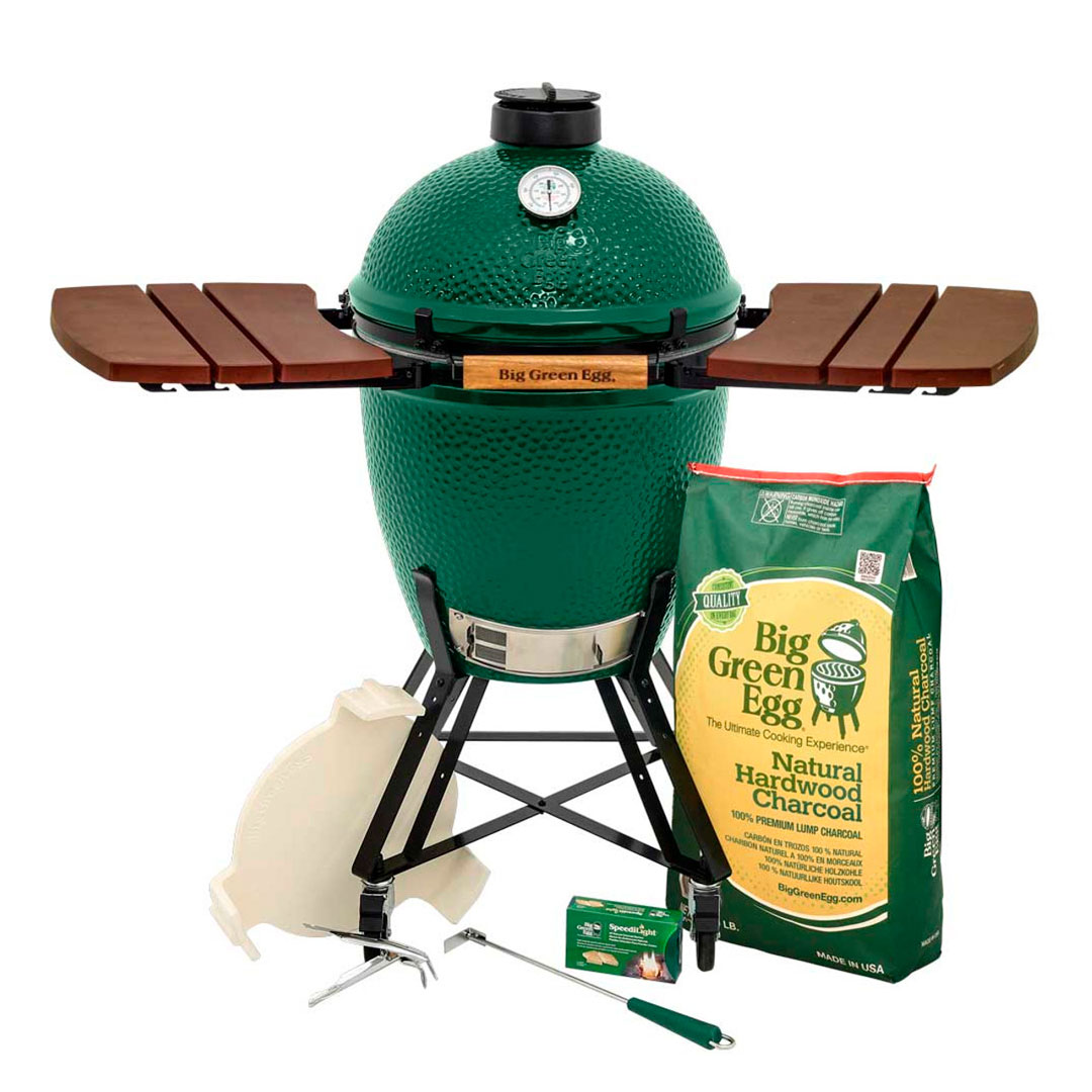 Large Big Green Egg In A Nest With Composite Mates Package